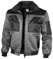 Pilotska jakna QUALITEX sivo/crna, 265g/m², vel. M, Z23621M