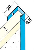 Obrubni profil od čeličnog lima 1121 12,5mm, 2,5m/štanga, 25štangi/bunt, 90bunt/paleta, Z41121250