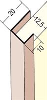 Obrubni profil PVC 3741 12,5mm, 2,5m/štanga, 50štangi/bunt, 42bunt/paleta, Z43741250