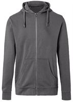 Kapuzen-Sweatjacke KÜBLER SHIRTS anthrazit 320 g/m², UV-Schutz UPF 50+, Gr. L, Z523697L
