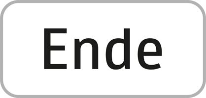 Dopunska ploča §54 310x150/1,5mm, Kraj prometnih znakova, Z54/END-310