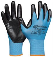 Radne rukavice G-BASE MIDI, plavo/crne, 13G, EN388, vel. 8, pakiranje 12/120, ZEP76000708