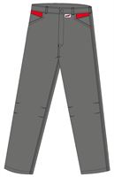 Radne hlače LO-ACTIVE antracit/crvene 245 g/m² vel. 58 5kom/pak, ZLO-ACTAR-BH58