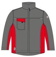 Radna jakna LO-ACTIVE antracit/crvena 245 g/m² vel. 50 5kom/pak, ZLO-ACTAR-BJ50
