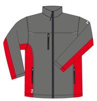 Softshell jakna LO-ACTIVE antracit/crvena 300 g/m² vel. 48 5kom/pak, ZLO-ACTAR-SJ48