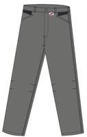 Radne hlače LO-ACTIVE antracit/crne 245 g/m² vel. 48 5kom/pak, ZLO-ACTAS-BH48
