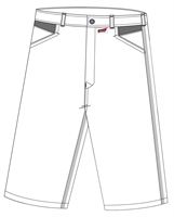 Kratke hlače LO-ACTIVE bijele/antracit 245 g/m² vel. 62 5kom/pak, ZLO-ACTWA-AS62
