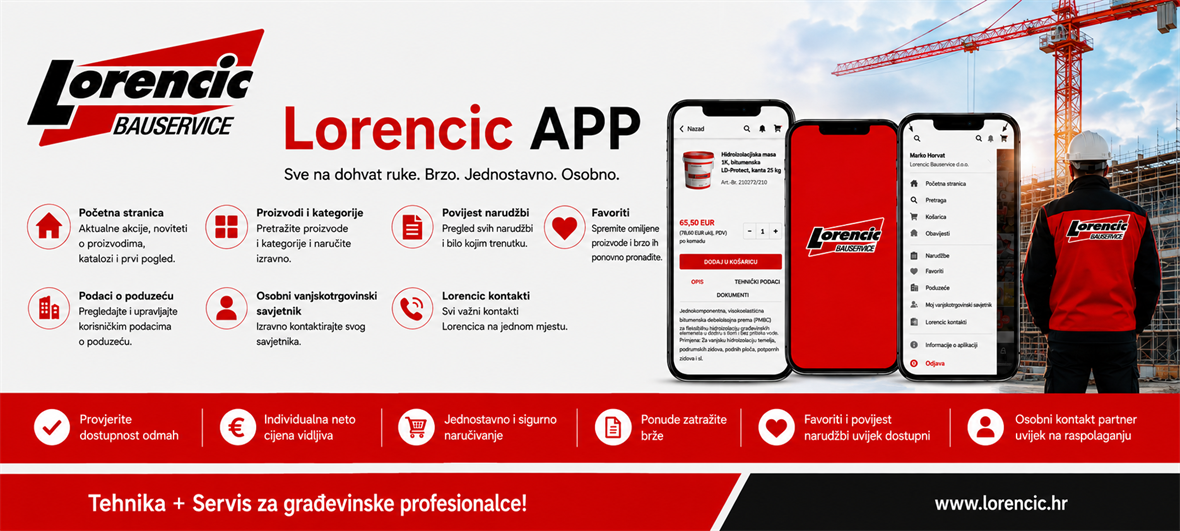 Mobilna aplikacija Lorencic HR