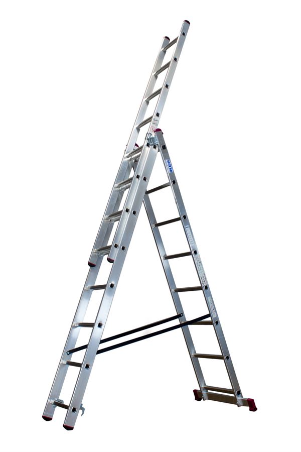 Ljestve višenamjenske Alu KRAUSE® CORDA® 3x8 gazišta 2,25-4,50m, 12,0kg, Z033383