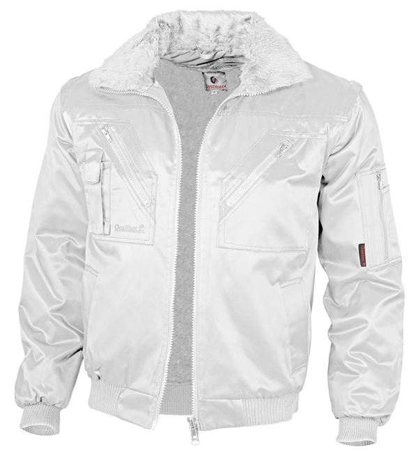 Pilotska jakna QUALITEX bijela, 265g/m², vel. L, Z23611L