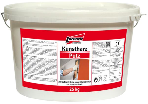 KHP žbuka na bazi umjetnih smola Kratz 1,5mm, bijela, potro. 2,5kg/m², 25kg/kanta, 32kanta/pal, Z2510325LOW