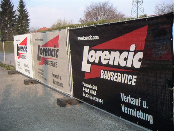 Mreža za ogradu 340x175cm, digitalni tisak, 51-100kom 330g/m², Z34017550