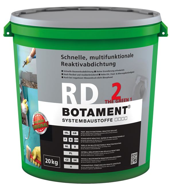 Reaktivna hidroizolacija 2K BOTAMENT RD 2 zelena 8kg/kanta 33kanta/pal, Z341006002