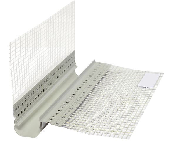 Dilatacijski profil za WDVS I unutarnji (V-oblik) s mrežicom 2,5m/štanga, 25štangi/karton, 24karton/pal, Z4045X