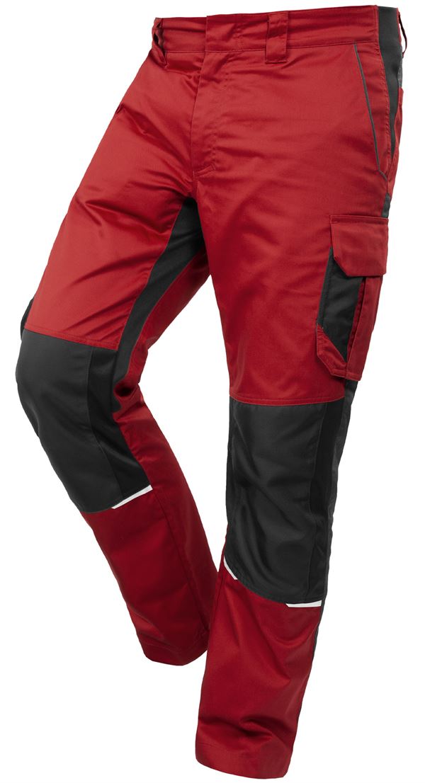 Bundhose QUALITEX IND, rot/anthrazit, 250 g/m², Gr. 46, Z42014-RABH46