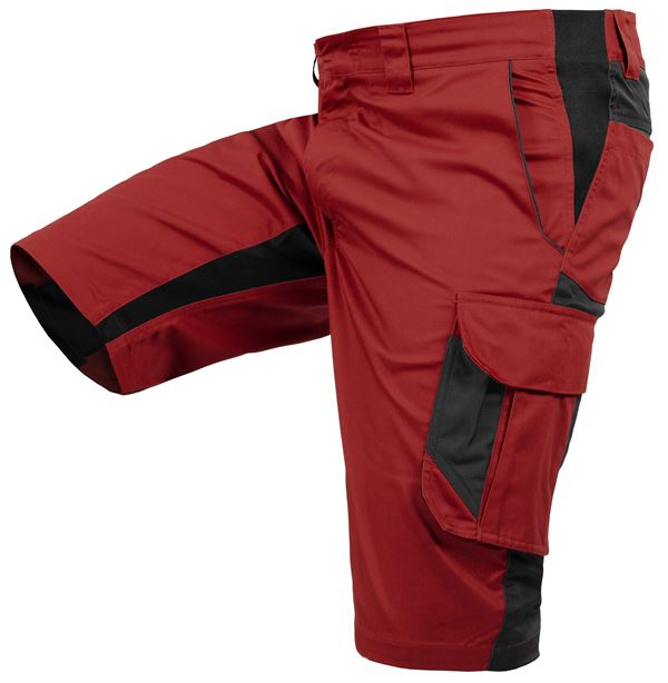 Arbeitsshorts QUALITEX IND, rot/anthrazit, 250 g/m², Gr. 58, Z47014-RAAS58