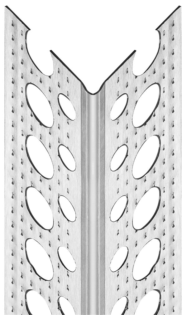 Alu kutnik 90° reljefna površina 23,5x23,5mm 3,00m/štg 50štg/bunt 100bunt/pal, Z5000300