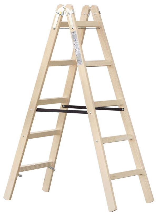 Drvene ljestve 5 gazišta 1,62x0,48x0,13m, Z5X