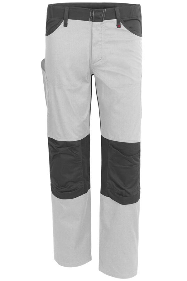 Bundhose QUALITEX X-Serie, weiß/grau, 245 g/m², Gr. 52, Z61938QX452
