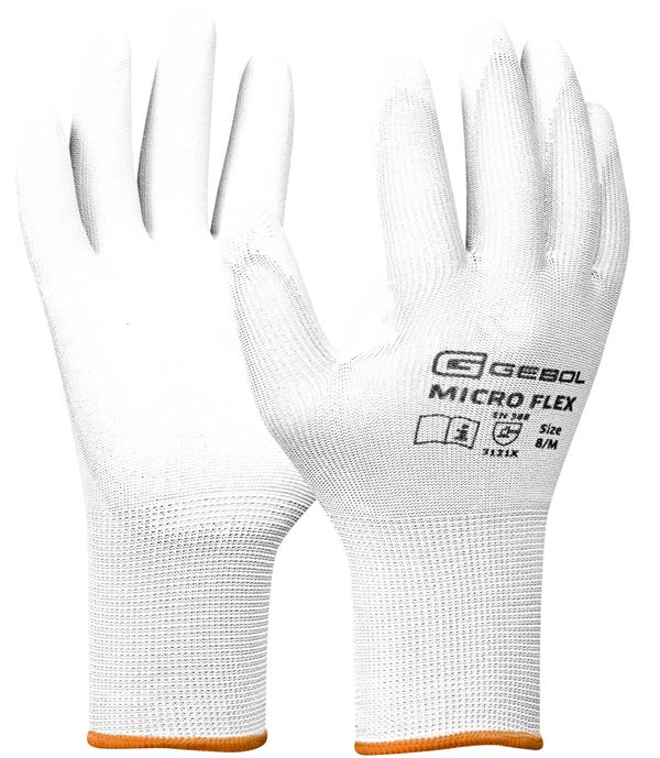 Radne rukavice za montažu NANO FLEX, bijele, EN388, vel. 11, 12pari/pak, 120pari/karton, Z709245