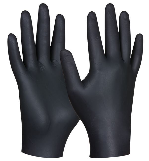Rukavice jednokratne BLACK NITRIL ULTRA STRONG, bez pudera, vel. S, 80kom/pak, 10pak/kart, Z709629