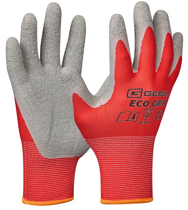 Radne rukavice za montažu ECO GRIP, crveno/sive, EN388, vel. 10, 12pari/pak, 120par/karton, Z709691