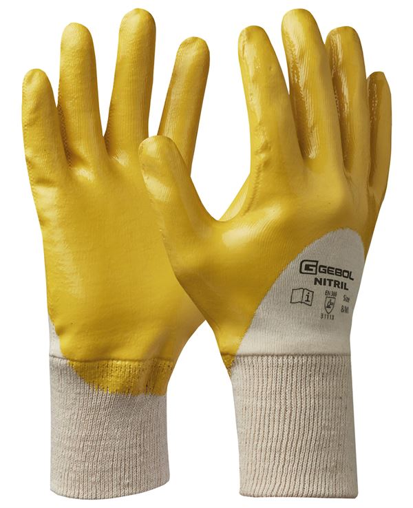 Radne rukavice NITRIL, žute, EN388, vel. 8, 12par/pak 120par/karton, Z729508
