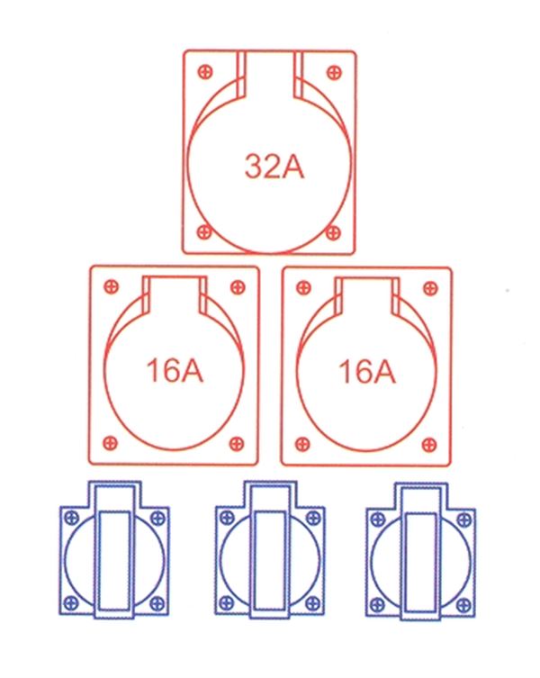 Gumeni razvodnik Spitz 1x32/5 2x16/5 3xSSD, Z9474080