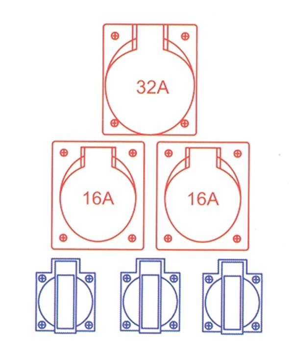 Gumeni razvodnik Spitz 1x32/5, 2x16/5, 3xSSD 1FI40A/4/,003A, Z9474085