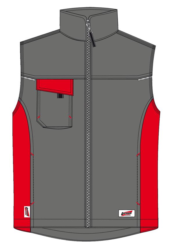 Zimski prsluk LO-ACTIVE antracit/crveni 245 g/m² vel. 62 5kom/pak, ZLO-ACTAR-WW62