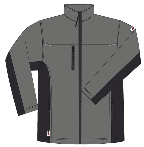 Softshell jakna LO-ACTIVE antracit/crna 300 g/m² vel. 48 5kom/pak, ZLO-ACTAS-SJ48