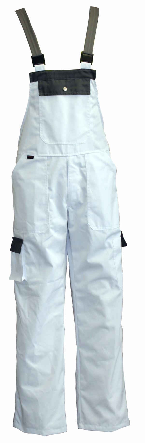 Hlače s naramenicama LO-PROTEC bijelo/sive 245g /m² vel. 56, ZLO-PROTEC-LH56
